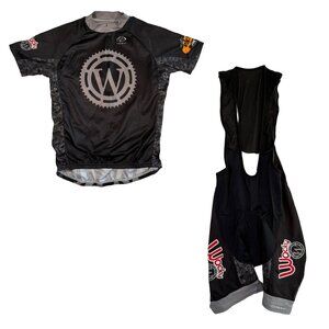 PRIMAL Cycling Kit Short Sleeve Jersey Shirt and Bib Shorts L/XL